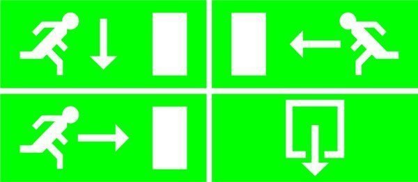 Elro Elro noodverlichting met TL-lamp, inclusief 4 richtinglabels