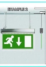 Elro Elro noodverlichtingsbord met LED-verlichting, inclusief 4 richtinglabels