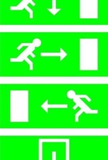 Elro Elro noodverlichtingsbord met LED-verlichting, inclusief 4 richtinglabels