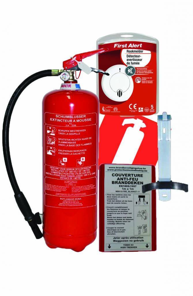Mobiak Brandblusserpakket schuim 6l full option