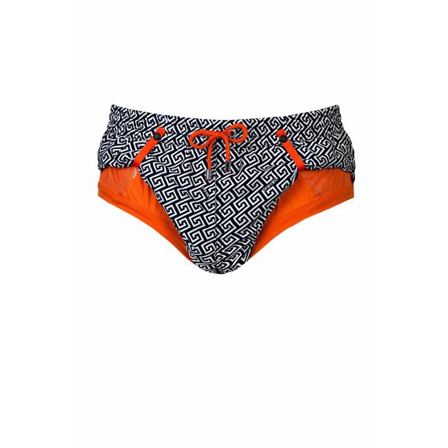 Blauen Badehose Meander von Panos Emporio