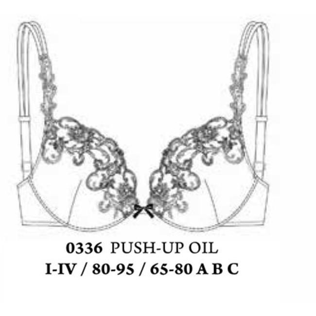 AMBRA Lingerie BH's Platinum Classic oil push BH Zwart