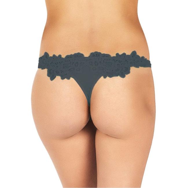 Parah Dessous Slips Makramee-Tanga grau