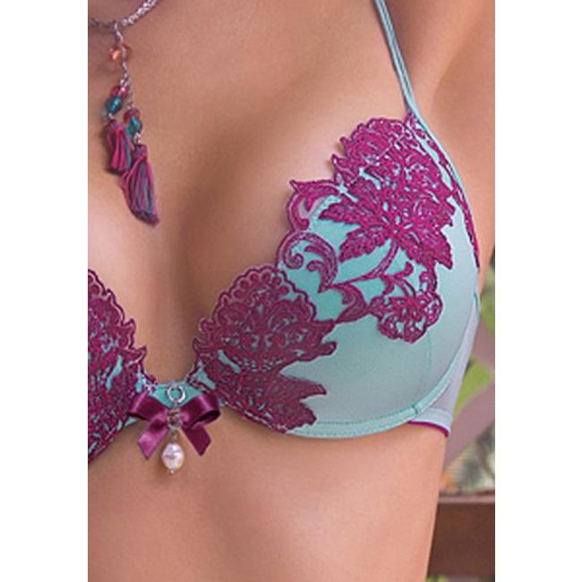 AMBRA Lingerie BH's Platinum Oil push bh blauw