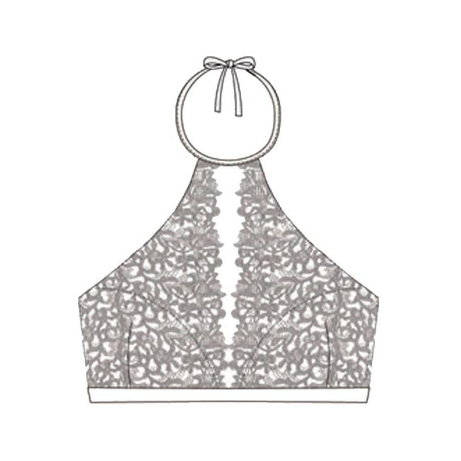 AMBRA Lingerie Bras Petites Fleurs Bra Bralette Blue