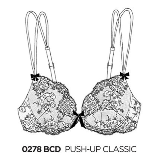AMBRA Lingerie bras Dentelle push up bra White