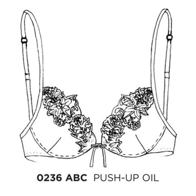AMBRA Dessous BH's Platinum Oil push bh 0236