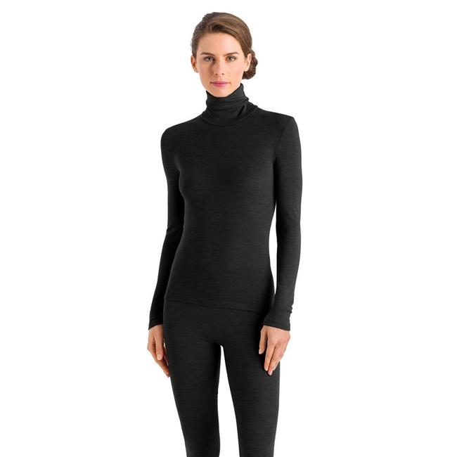 HANRO Damen Skileggings Schwarz – Wolle & Seide 071422