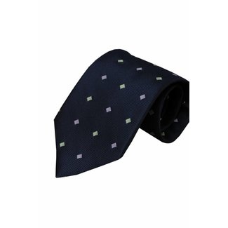 Blue silk necktie Ragusa 01