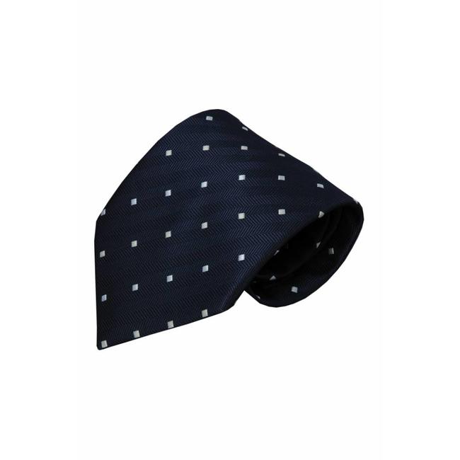 Alberto Vincelli Blue silk necktie Sacile 01