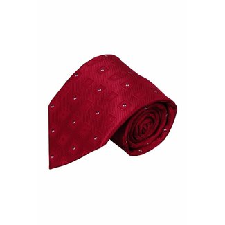 Red silk necktie Reggio 01