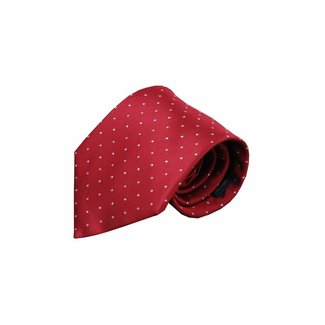 Red silk necktie Gubbio 01