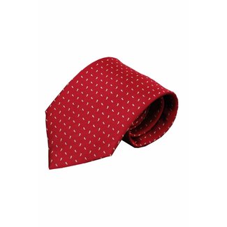 Rode zijden stropdas Ferro 01