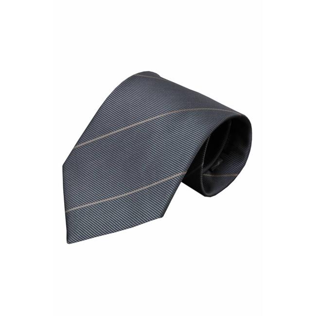 Alberto Vincelli Grey silk necktie Noto 01