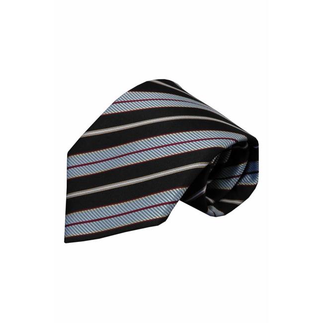 Alberto Vincelli Black silk necktie Fisole 01