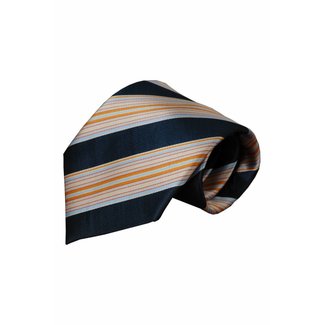 Blue silk necktie Lecchi 01