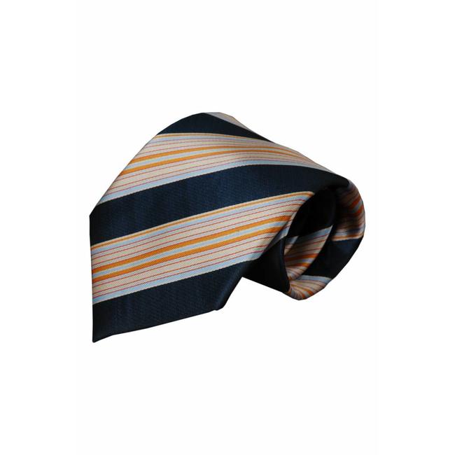 Alberto Vincelli Blaue Seidenkrawatte Lecchi 01