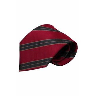 Red silk necktie Dura 01