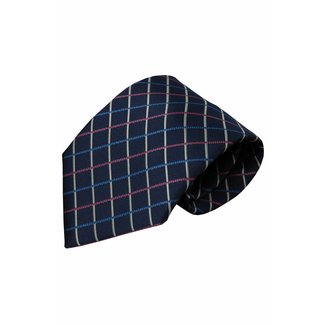 Blue silk necktie Garda 01