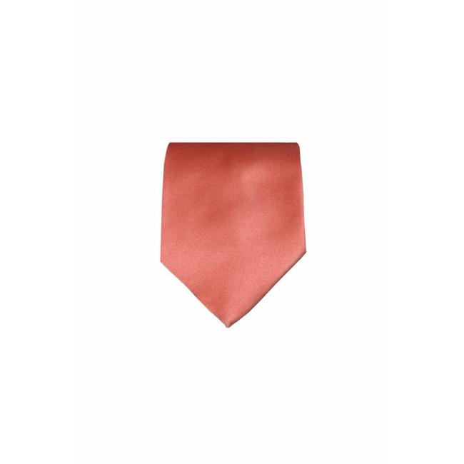 A plain orange sevenfold tie by Mogador