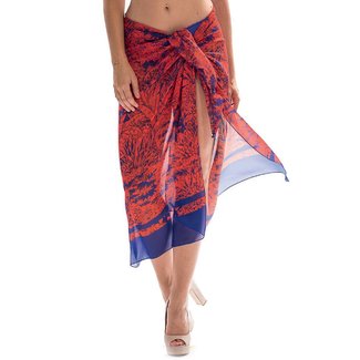 Nicole Olivier Beachwear  pareo Medaille red 5379