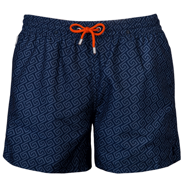 Blue swim shorts Meander by Panos Emporio