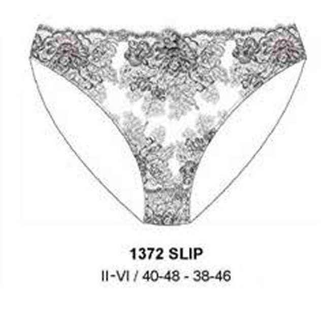 AMBRA Dessous  slips Chantilly slip weiß 1372