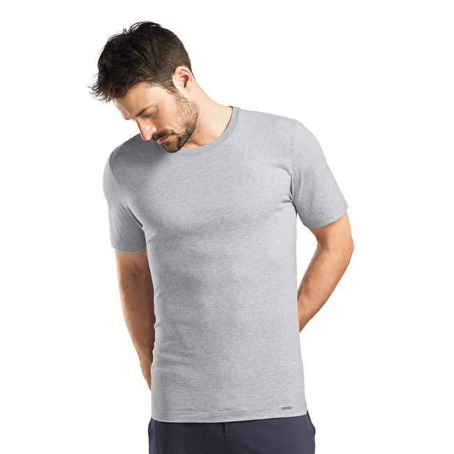 HANRO Hanro Männer Sleep & Lounge Living  Leisure s/slv  shirt grau 075050