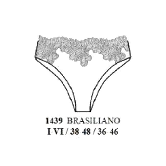 AMBRA Dessous Slips Titanium Brasil Rot 1439