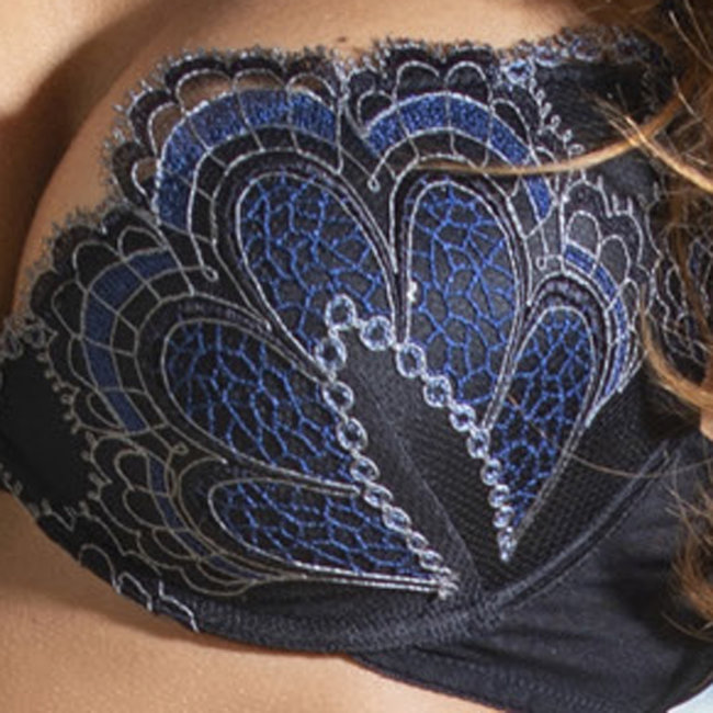 AMBRA Dessous Grand Arche  push up BH blau 0328