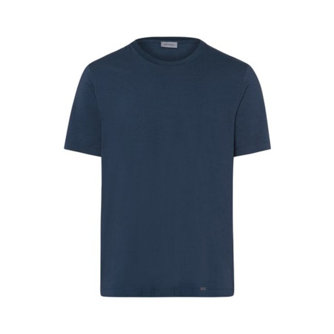 Hanro Männer Sleep & Lounge Living Leisure k/arm T-shirt blau 075050