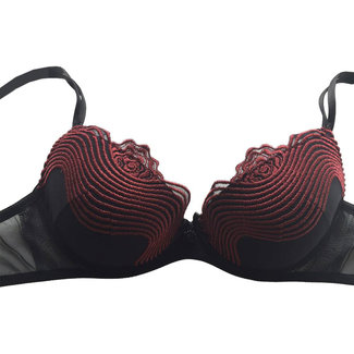 AMBRA Lingerie Bh's Dunes push up bh Zwart 0478