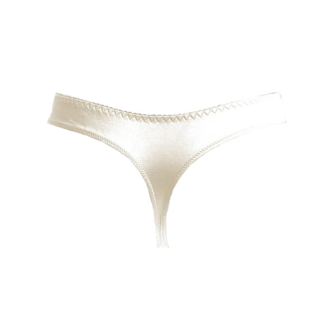 AMBRA AMBRA Platinum Classic String Ivory | Luxury Women's Lingerie