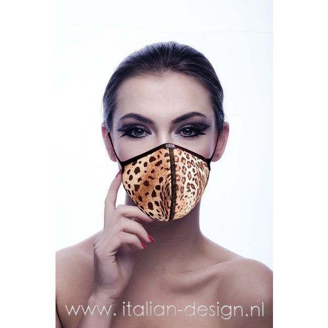 Eros Veneziani – Pink Tiger Face Mask – Fashionable & Reusable
