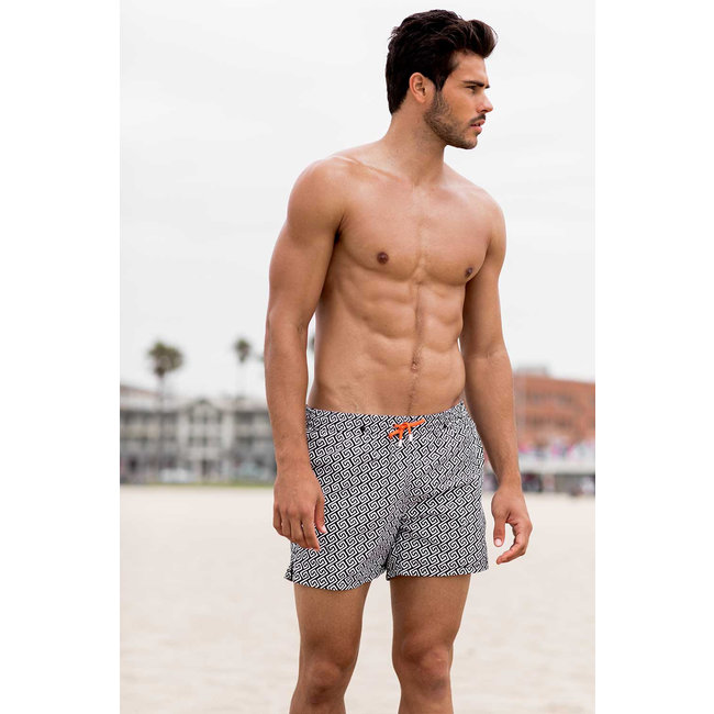 Blue swim shorts Meander by Panos Emporio