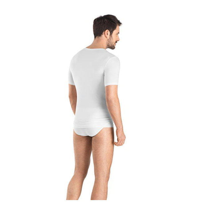 Hanro Heren Ondergoed Cotton Superior Shirt V/H s/slv 073089