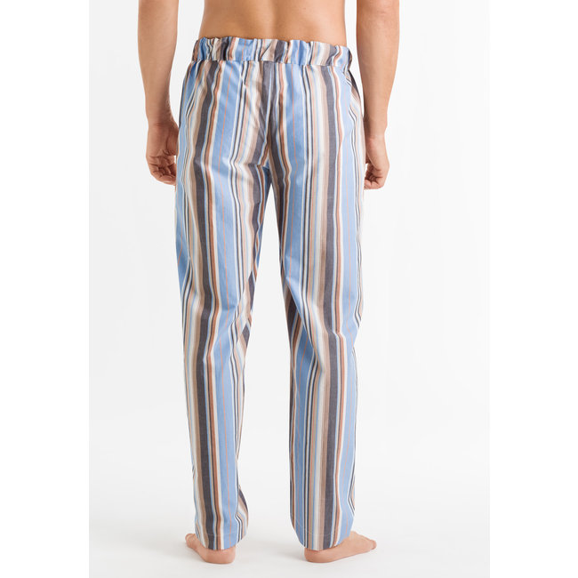 Hanro Heren Sleep & Lounge Night & Day lange broek blauw streep 075436