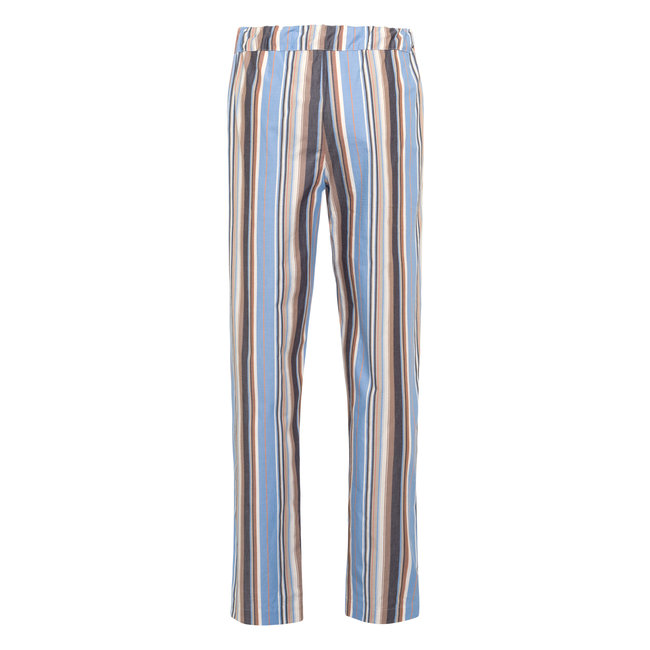 Hanro Herren Sleep & Lounge Night & Day lange Hose blue Streif 075436