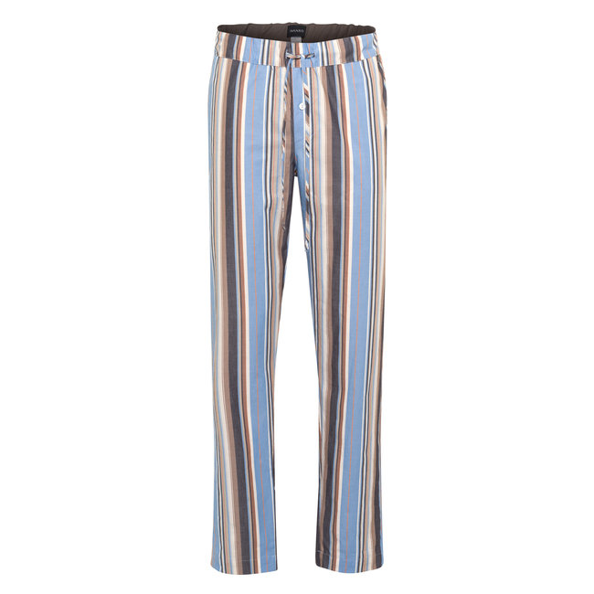Hanro Herren Sleep & Lounge Night & Day lange Hose blue Streif 075436