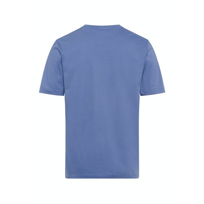 Hanro Heren Sleep & Lounge Living Leisure s/slv  shirt blauw 075050