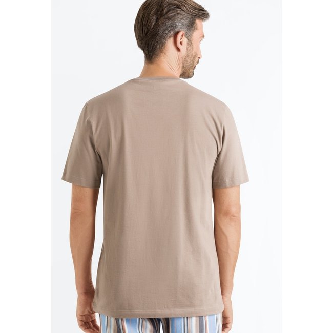 Hanro Männer Sleep & Lounge Living Leisure k/arm T-shirt braun 075050