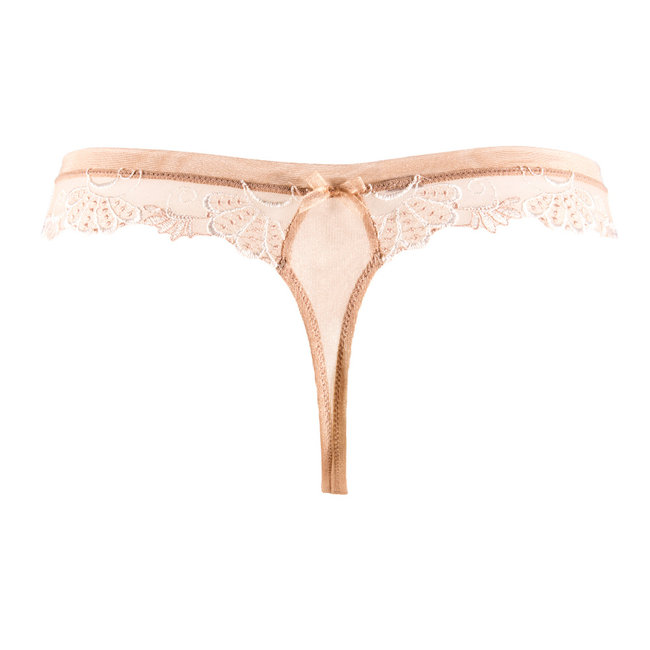 Lise Charmel Lingerie Dressing Floral String Bruin/Ivoor ACC0088