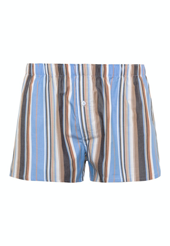 Hanro Heren Fancy Woven boxershorts met kleurige strepen 074015 afbeelding