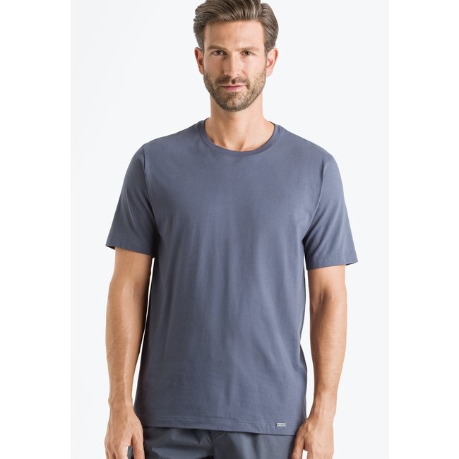 Hanro Men Sleep & Lounge Living Leisure s/slv T-shirt blue 075050