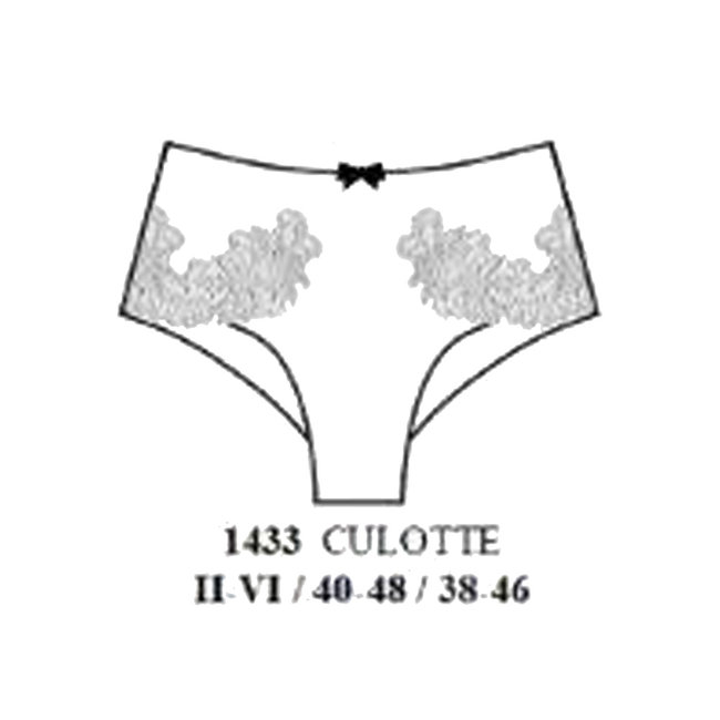 AMBRA Lingerie Slips Titanium Culotte Blauw 1433