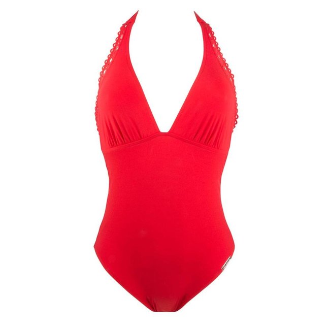 Lise Charmel Ajourage Plunge Front Swimsuit - Anis Green