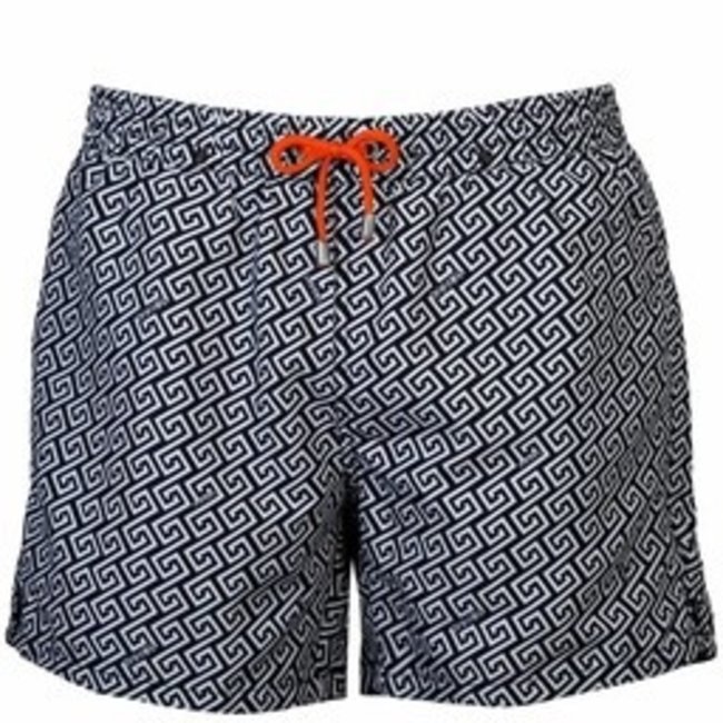 Blauen Badehose Meander von Panos Emporio