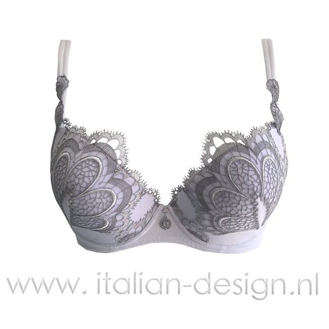 AMBRA Lingerie BH's Grand Arche Push-up BH White 0328 - Italian Design  Fashion & Beauty