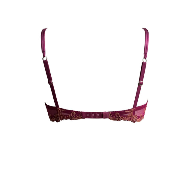 AMBRA Lingerie BHs Silk Fuchsia Push-up BH rood 0628