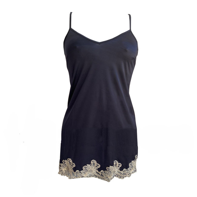 AMBRA AMBRA lingerie Titanium Nachtjurk kort Blauw 8433